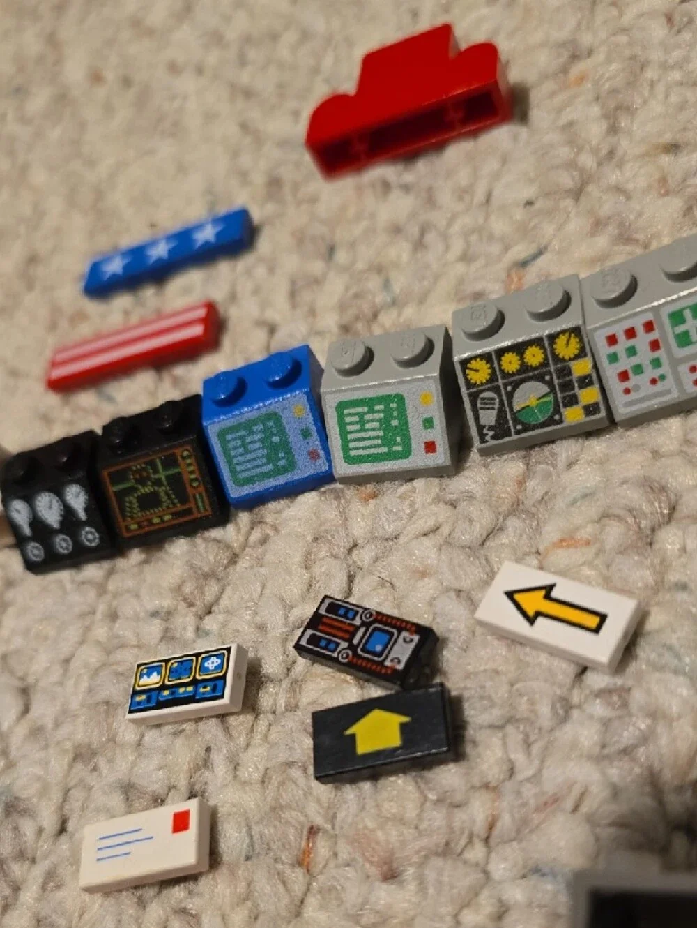 Vintage Lego Various Pieces - Signs, Control Stations, Shells, Flags, etc.